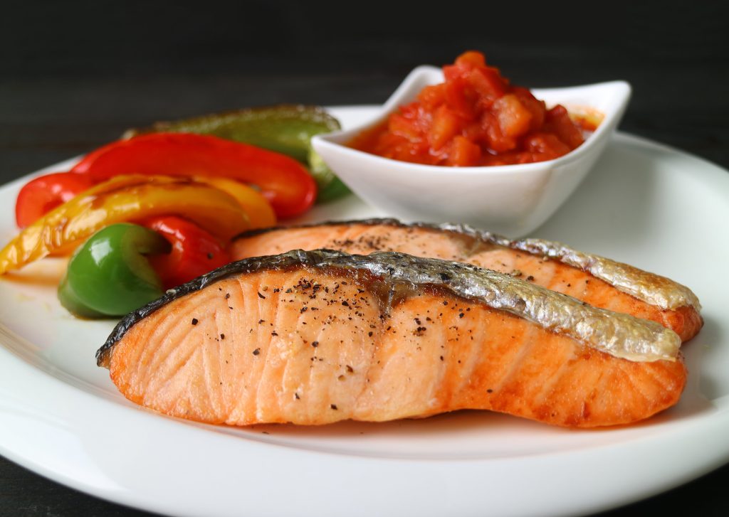 Seared Salmon with Vegetables Recipe